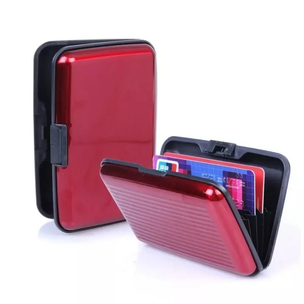 Pocket Waterproof Business ID Credit Card Wallet Holder Aluminum Metal RFID Case